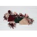 Wedding Boutonnieres & Wrist Corsage in Burgundy, Dusty Rose & Blush Pink | Faux Flower Accessories