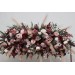  Flower arch arrangement in burgundy dusty rose blush pink colors.  Arbor flowers. Floral archway. Faux flowers for wedding arch.5256