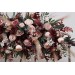 Flower Arch Arrangement in Burgundy, Dusty Rose & Blush Pink | Faux Floral Archway for Wedding