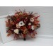 Wedding Bouquets in Rust, Burgundy & White | Faux Bridal & Bridesmaid Bouquets
