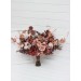 Wedding Bouquets in Beige, Terracotta, Blush Pink & Dusty Rose | Cascading Faux Bridal & Bridesmaid Bouquets