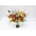Wildflower Bridal Bouquet in Burnt Orange, Yellow & Ivory | Faux Chamomile & Poppy Wedding Flowers