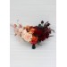 Ombre wedding bouquets in burgundy red peach orange colors. Bridal bouquet. Cascading bouquet. Faux bouquet. Bridesmaid bouquet. 5258