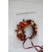 Burgundy rust ivory flower crown. Hair wreath. Flower girl crown. Wedding flowers. 0025