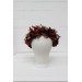 Rust burgundy cinnamon flower crown. Hair wreath. Flower girl crown. Wedding flowers. 0022