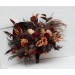 Wedding bouquets in rust burgundy cinnamon colors. Bridal bouquet. Faux bouquet. Bridesmaid bouquet 0022