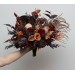 Wedding bouquets in rust burgundy cinnamon colors. Bridal bouquet. Faux bouquet. Bridesmaid bouquet 0022