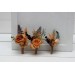  Wedding boutonnieres and wrist corsage  in rust brown ivory color theme. Flower accessories. 0019