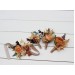  Wedding boutonnieres and wrist corsage  in rust brown ivory color theme. Flower accessories. 0019