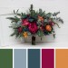 Jewel-Tone Wedding Bouquets in Emerald Green, Orange, Magenta & Teal | Faux Bridal & Bridesmaid Bouquets