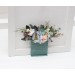 Pocket Boutonniere in Dusty Blue, Blush Pink & Yellow | Wildflower Faux Flower Accessories