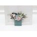 Pocket Boutonniere in Dusty Blue, Blush Pink & Yellow | Wildflower Faux Flower Accessories