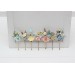 Set of 7 bobby pins in pastel color scheme. Hair accessories. Flower accessories for wedding. 5259