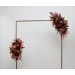 Flower Arch Arrangement in Plum, Purple, Orange, Rust & Beige | Faux Floral Archway for Wedding