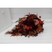 Wedding Bouquets in Plum, Purple, Orange, Rust & Beige | Cascading Faux Bridal & Bridesmaid Bouquets