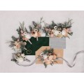 Wedding Boutonnieres & Wrist Corsage in Beige, White, Gray & Blush Pink | Faux Flower Accessories