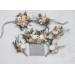 Wedding Boutonnieres & Wrist Corsage in Beige, White, Gray & Blush Pink | Faux Flower Accessories