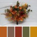 Wedding Bouquets in Mustard & Burnt Orange | Faux Bridal & Bridesmaid Bouquets