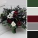 Burgundy, Black, White, Silver, and Emerald Green Wedding Bouquets – Cascading & Boho Designs