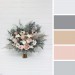 Wedding Bouquets in Beige, White, Gray & Blush Pink | Faux Bridal & Bridesmaid Bouquets