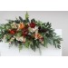 Flower Arch Arrangement in Ivory & Rust | Faux Floral Archway for Forest Wedding