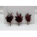 Wedding Boutonnieres & Wrist Corsage in Deep Burgundy | Faux Flower Accessories