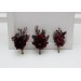  Wedding boutonnieres and wrist corsage  in deep burgundy color scheme. Flower accessories. 5230