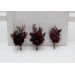 Wedding Boutonnieres & Wrist Corsage in Deep Burgundy | Faux Flower Accessories