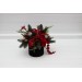 Christmas centerpiece. Table decor. Wedding flowers in box. Winter wedding. 5117