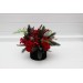 Christmas centerpiece. Table decor. Wedding flowers in box. Winter wedding. 5117
