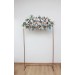 Summer Wedding Flower Arch Arrangement in Dusty Blue, Blush Pink & Yellow | Faux Floral Archway