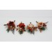 Wedding Boutonnieres & Wrist Corsage in Ivory & Rust | Faux Flower Accessories