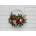 Flower hoop ivory and rust colors. Alternative bridesmaid bouquet. 5262