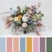 Wildflower Wedding Bouquets in Pink, Yellow & Dusty Blue | Faux Bridal & Bridesmaid Bouquets