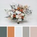 Orchid Boho Bridal Bouquet with Beige, White & Rust Flowers | Faux Fall Wedding Bouquets