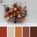 Wedding Bouquets in Orange, Ivory, Rust & Terracotta | Faux Bridal & Bridesmaid Bouquets