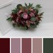 Wedding Bouquets in Burgundy, Mauve & Dusty Rose | Faux Bridal & Bridesmaid Bouquets