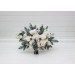 Winter Wedding Bouquets with Pine Branches in White | Faux Bridal & Bridesmaid Bouquets