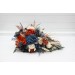Wedding Bouquets in Rust, Blue & Ivory | Faux Bridal & Bridesmaid Bouquets