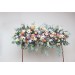  Flower arch arrangement in peach purple dusty blue colors.  Arbor flowers. Floral archway. Faux flowers for wedding arch. 5266
