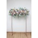 Flower Arch Arrangement in Peach, Purple & Dusty Blue | Faux Floral Archway for Wedding