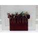 Set of 8 bobby pins in burgundy navy blue and gold color scheme. Hair accessories. Flower accessories for wedding. 0031