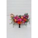 Wedding Bouquets in Bright Orange & Magenta | Cascading Faux Bridal & Bridesmaid Bouquets