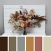 Wedding Bouquets in Cinnamon, Ivory & Pale Orange | Faux Bridal & Bridesmaid Bouquets
