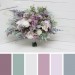 Wedding Bouquets in Lilac & Mauve | Elegant Faux Bridal & Bridesmaid Bouquets