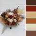 Wedding Bouquets in Orange, Ivory, Rust & Terracotta | Faux Bridal & Bridesmaid Bouquets