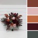 Wedding Bouquets in Cinnamon, Burgundy, Blush Pink & Rust | Faux Bridal & Bridesmaid Bouquets