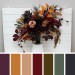 Wedding Bouquets in Deep Purple, Burgundy, Beige & Cinnamon | Faux Bridal & Bridesmaid Bouquets