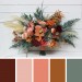 Wedding Bouquets in Coral, Burgundy & Peach | Faux Bridal & Bridesmaid Bouquets