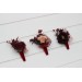 Wedding boutonnieres and wrist corsage in burgundy dusty rose color scheme. Flower accessories. 5270